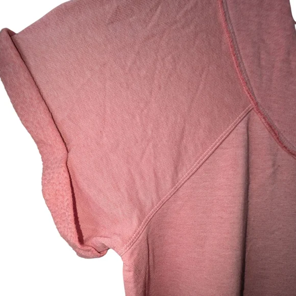 MAURICES WOMEN'S PINK SOLID BURNWASH MARILYN NECK SHORT SLEEVE SWEATSHIRT SZ XXL - Picture 7 of 9
